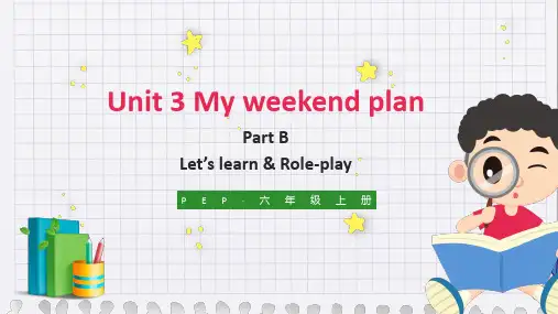 小学英语人教版六年级上册《Unit 3 Part B Let’s learn   Role-play
