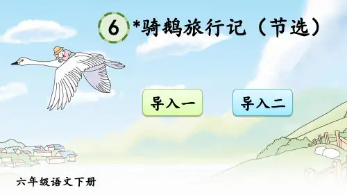 部编版语文六年级下册《骑鹅旅行记(节选)》课件ppt