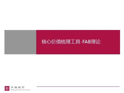 核心价值梳理工具fab理论