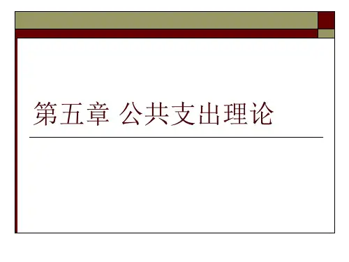 公共支出理论