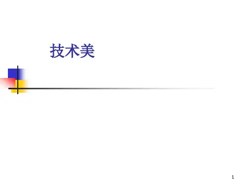 No.6 技术美——美学原理课件PPT