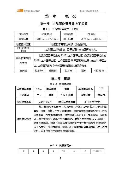 21101作业规程