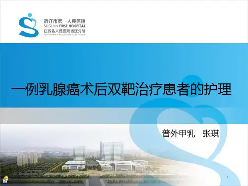 一例乳腺癌术后双靶治疗患者的护理PPT课件