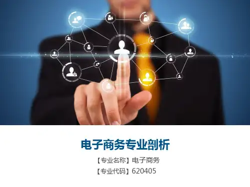 电子商务专业专业剖析精品PPT课件