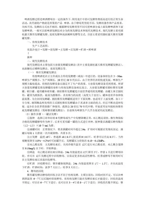 啤酒发酵