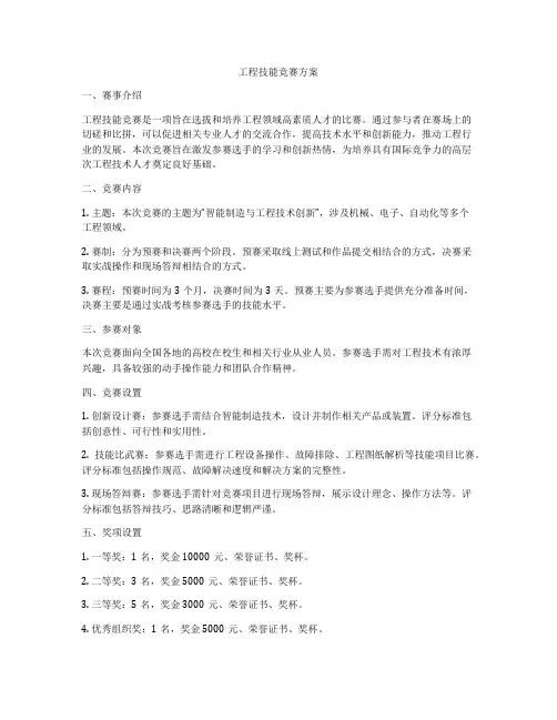 工程技能竞赛方案