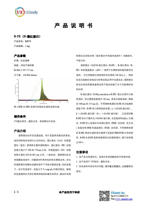 UElandy R-PE商品说明书