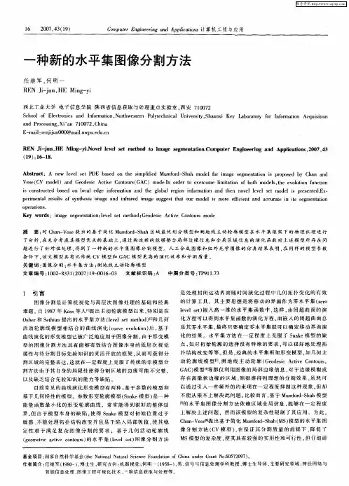 一种新的水平集图像分割方法