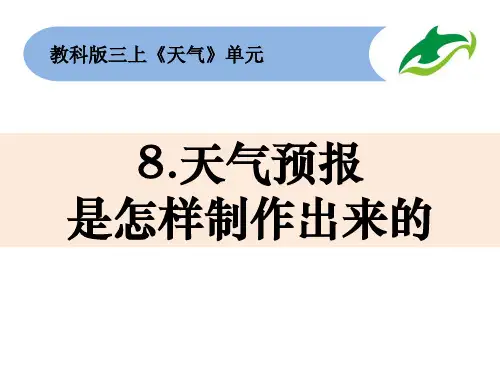《天气预报是怎样制作出来的》PPT教科版小学1