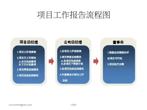 项目工作报告流程图