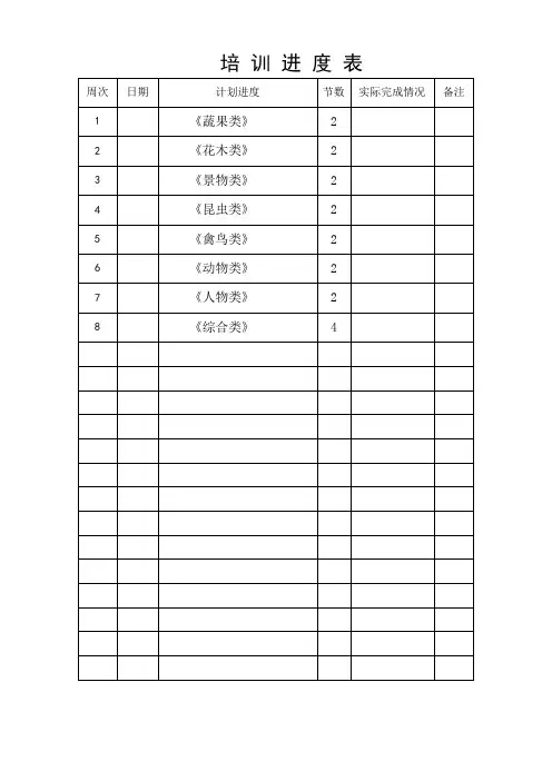 小学《简笔画》校本课程教案