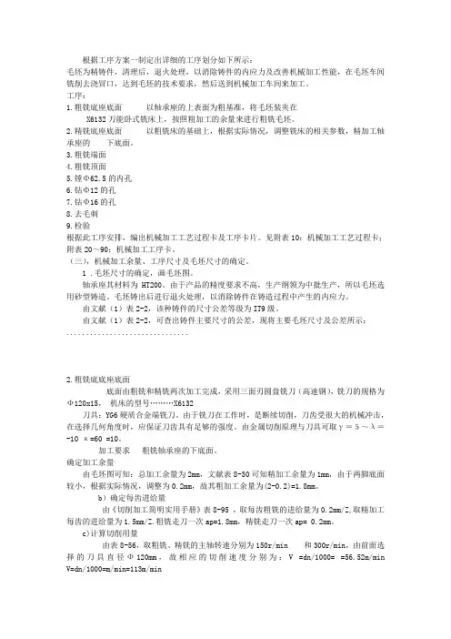 轴承座设计