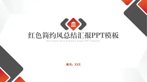 简约风总结汇报PPT模板