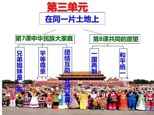 教科版道德与法治九年级下册 第七课 中华民族大家庭 课件(共47张PPT)