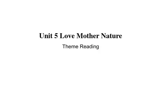 仁爱版(2024)七年级英语上册Unit 5 Lesson 4 Theme Reading 参考课件