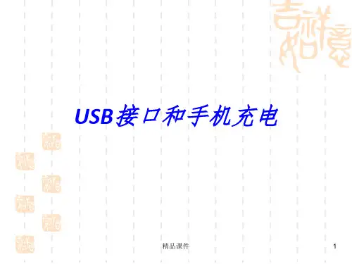 USB接口和手机充电ppt课件