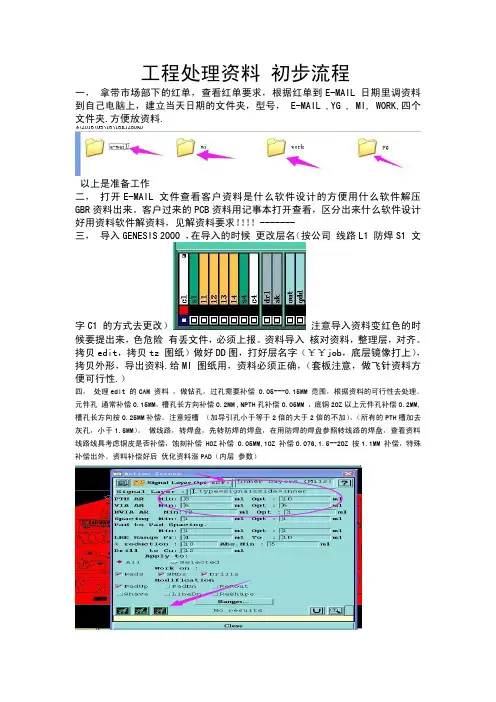 工程资料的处理过程(genesis200与CAM350)