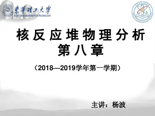 核反应堆物理分析(第九讲)核反应堆动力学