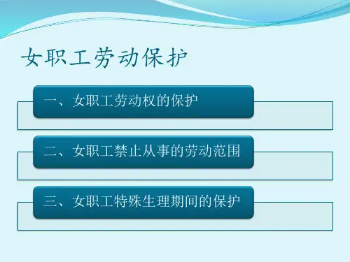 女职工劳动保护