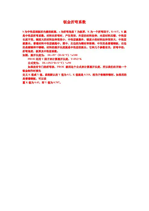 钣金折弯系数