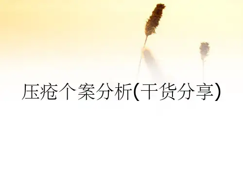 压疮个案分析(干货分享)