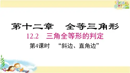 人教版数学八年级上册 “斜边、直角边”
