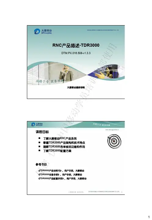 RNC产品描述-TDR3000
