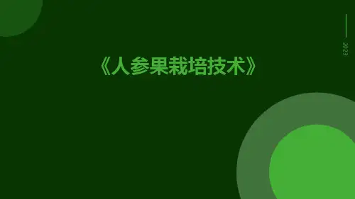 人参果栽培技术