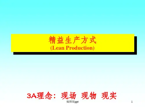 《浅谈精益生产管理》PPT课件