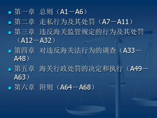 海关行政处罚条例共33页文档
