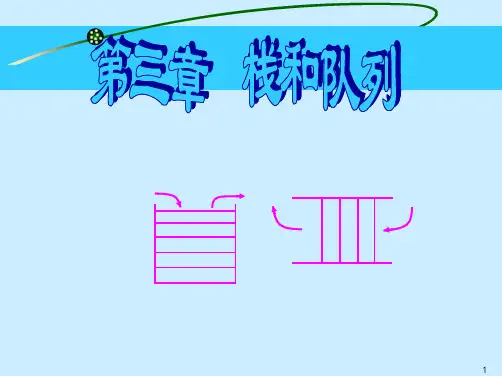 数据结构第三章-栈和队列(严蔚敏)