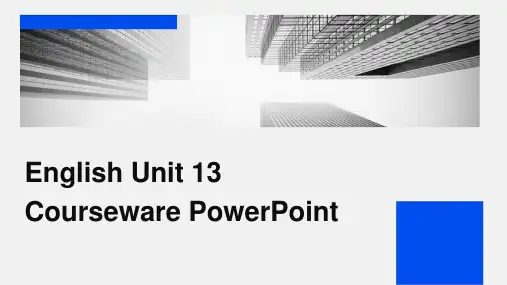 英语13单元课件ppt课件ppt