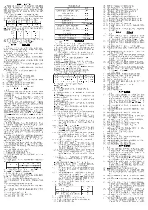预算定额  电气