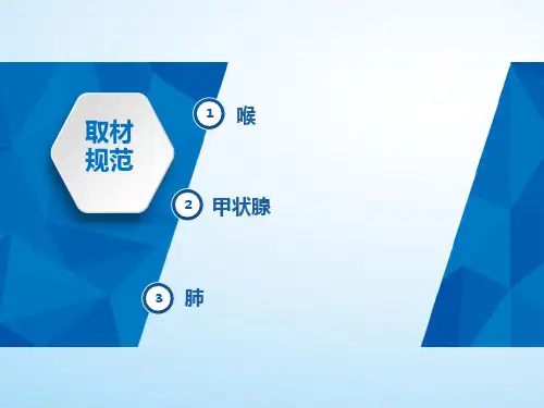 病理学取材规范(喉、肺、甲状腺)2019版