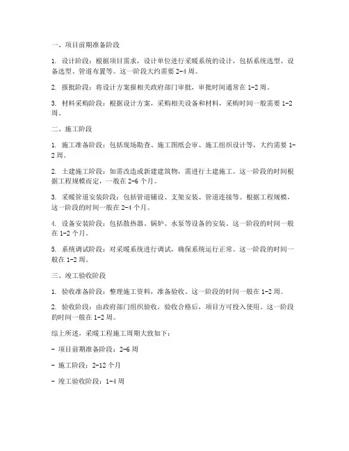 采暖工程施工周期是多少
