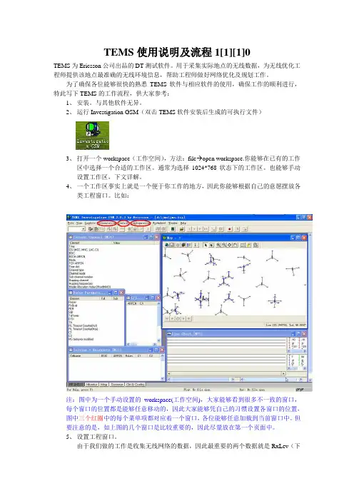 TEMS使用说明及流程1[1][1]0