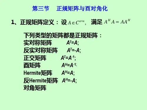 第3节酉相似对角化
