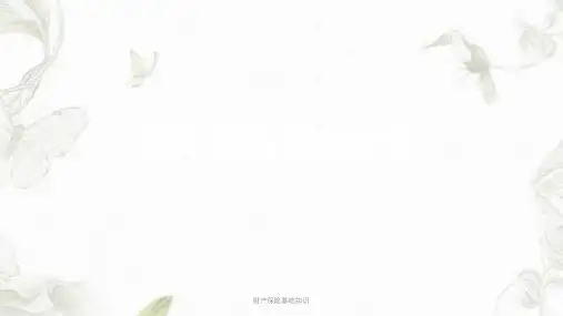 财产保险基础知识ppt课件