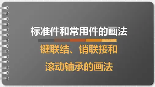 键联结和销联接的画法滚动轴承的画法及种类