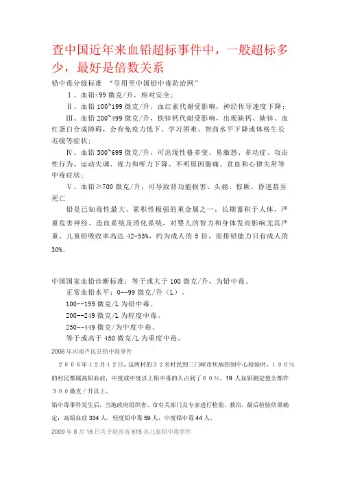 血铅超标事件