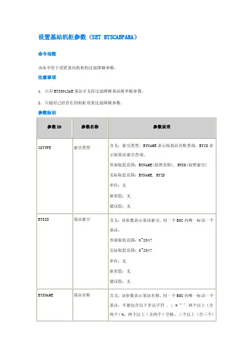 2单板参数配置