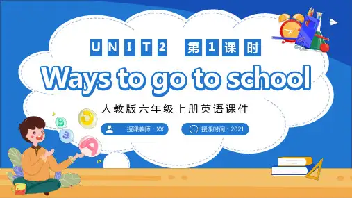 Ways to go to school人教版六年级英语PPT课件