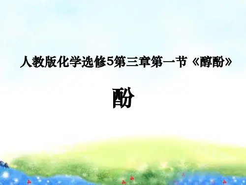 人教版高中化学选修5第三章第一节《醇酚》课件