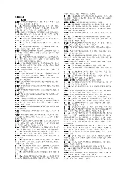 (整理)中药全科别名大全