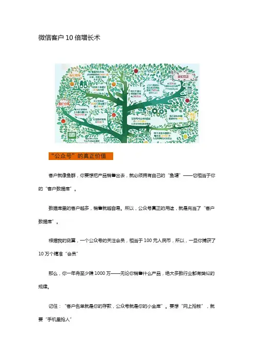 微信客户10倍增长术