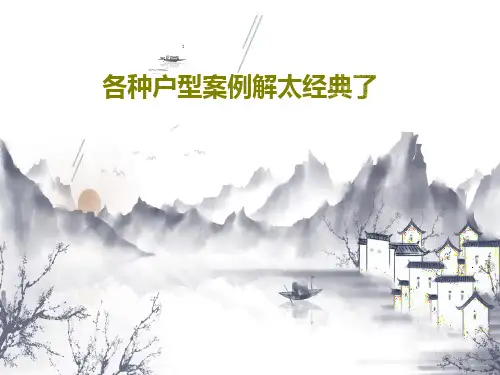 各种户型案例解太经典了共73页