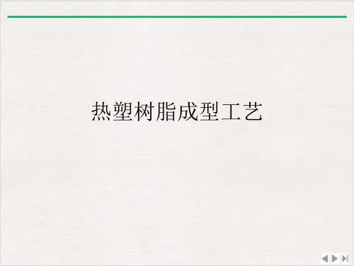 热塑树脂成型工艺课件精美版
