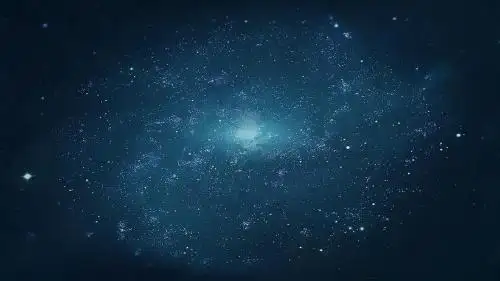 动态蓝色创意星空科技企业商业年会大气高端ppt模板g