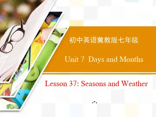 1Seasons and Weather精品课件
