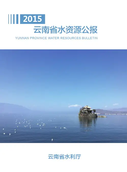 2015年度云南省水资源公报